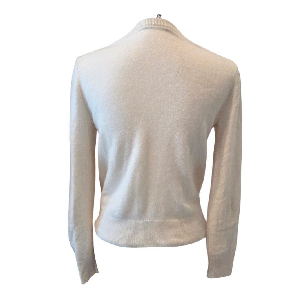 Quince Mongolian Cashmere Crewneck Sweater Ivory Cream Women Size Small - Picture 3 of 12